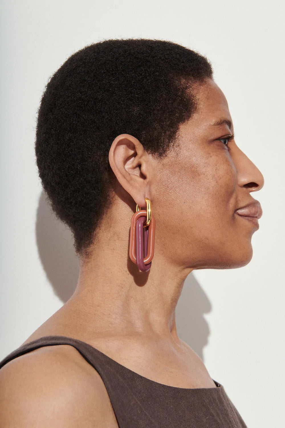 Rachel Comey- Epsilon Earring: Cognac Multi