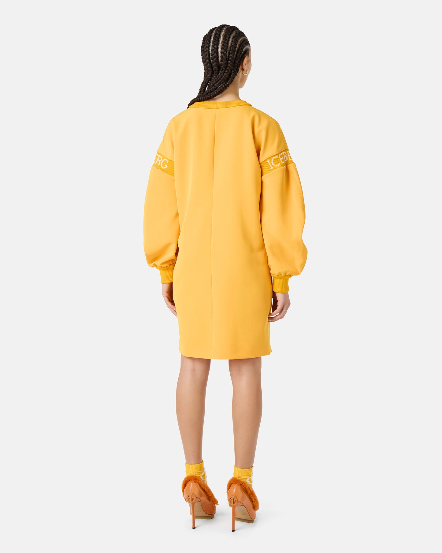 Iceberg- Long sleeve Dress: Deep Yellow