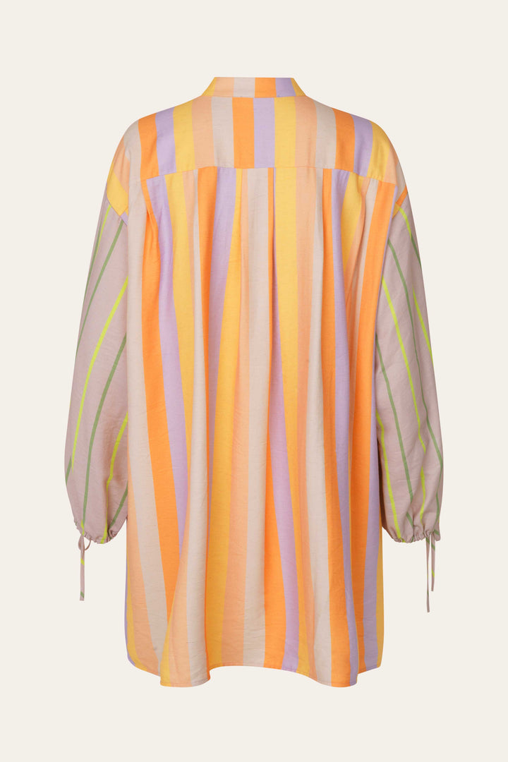 Stine Goya - Neva Dress: Sunset and Lime Stripe