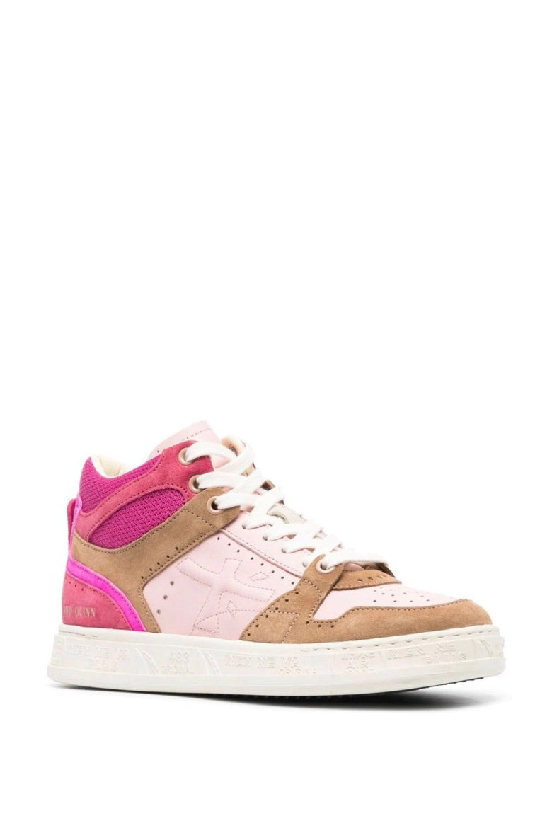 Premiata - Mid Quinn D Sneaker: Pink Multi