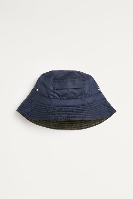 Bellerose - Harya Bucket Hat: Navy/ Olive