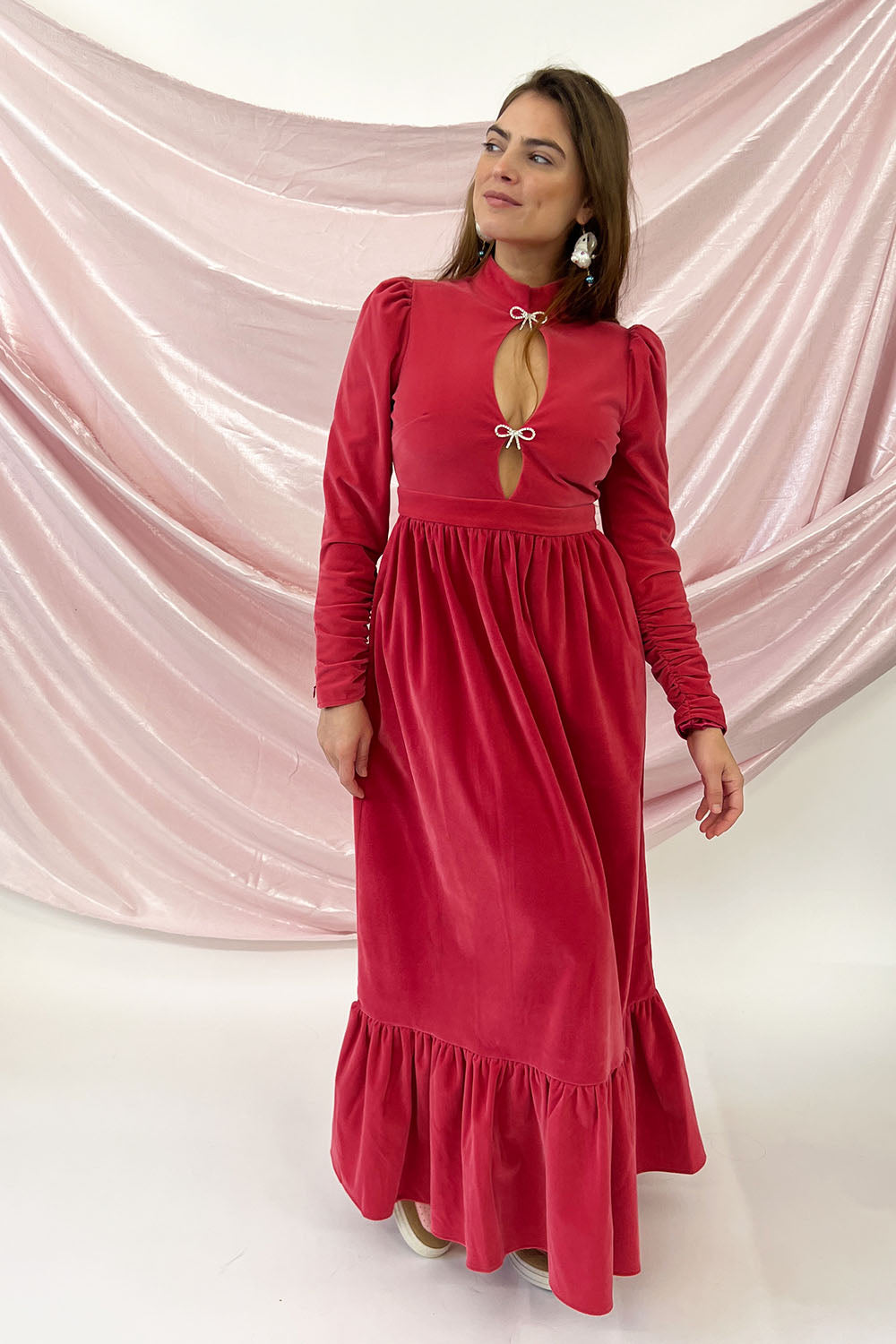 Manoush - Bijou Princess Long Dress: Pink