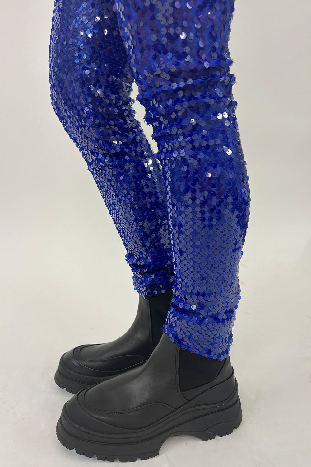 Ottod'ame - Sequin Leggings: Blue