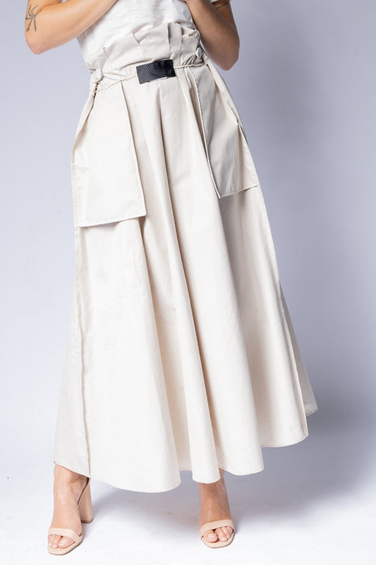 Francesca Marchisio - H20 Reversible Skirt: Butter