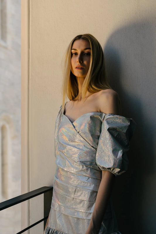 Floriane Fosso - Rodeo Dress: Blue & Silver