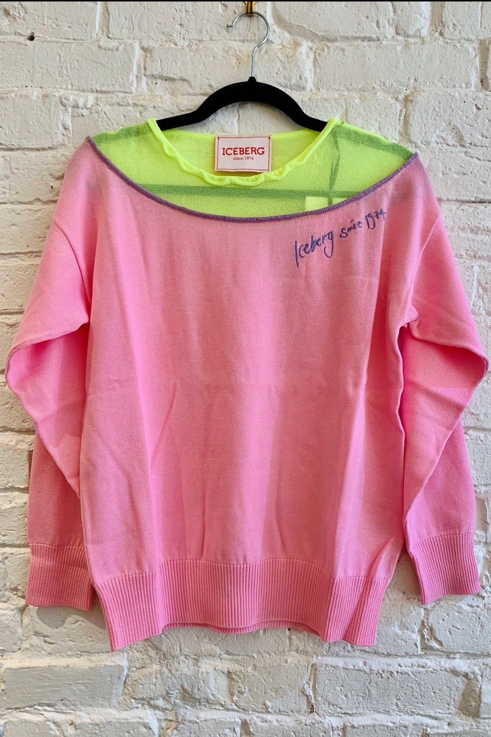 Iceberg - Neon and Pink Sweater - ouimillie