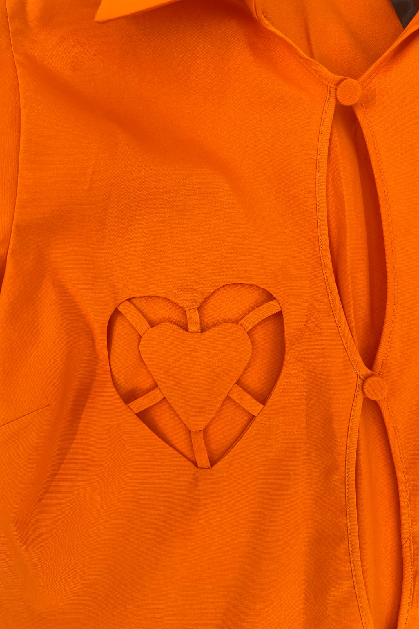 Vivetta - Heart Cut Out Top: Orange
