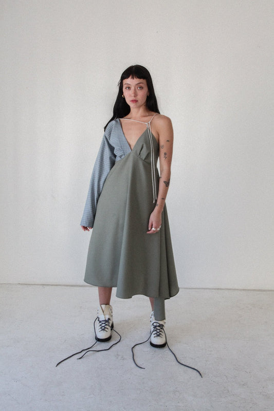 KKCo - Long Sleeve Climber Dress: Mixed Wool