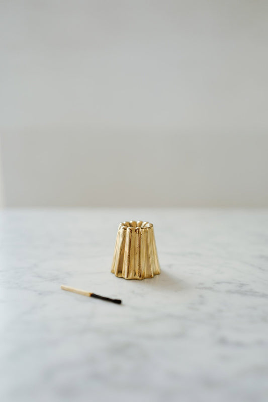 OVO Things - Bronze Canele Candle Holder: Shiny
