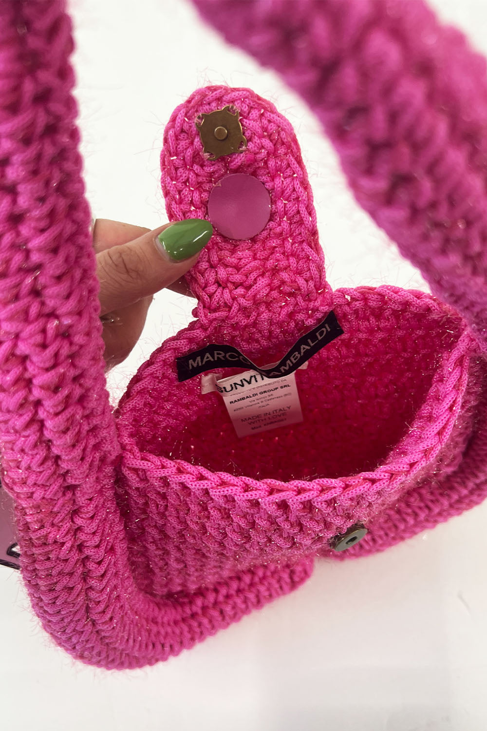 Marco Rambaldi - Crochet Bag: Fuchsia