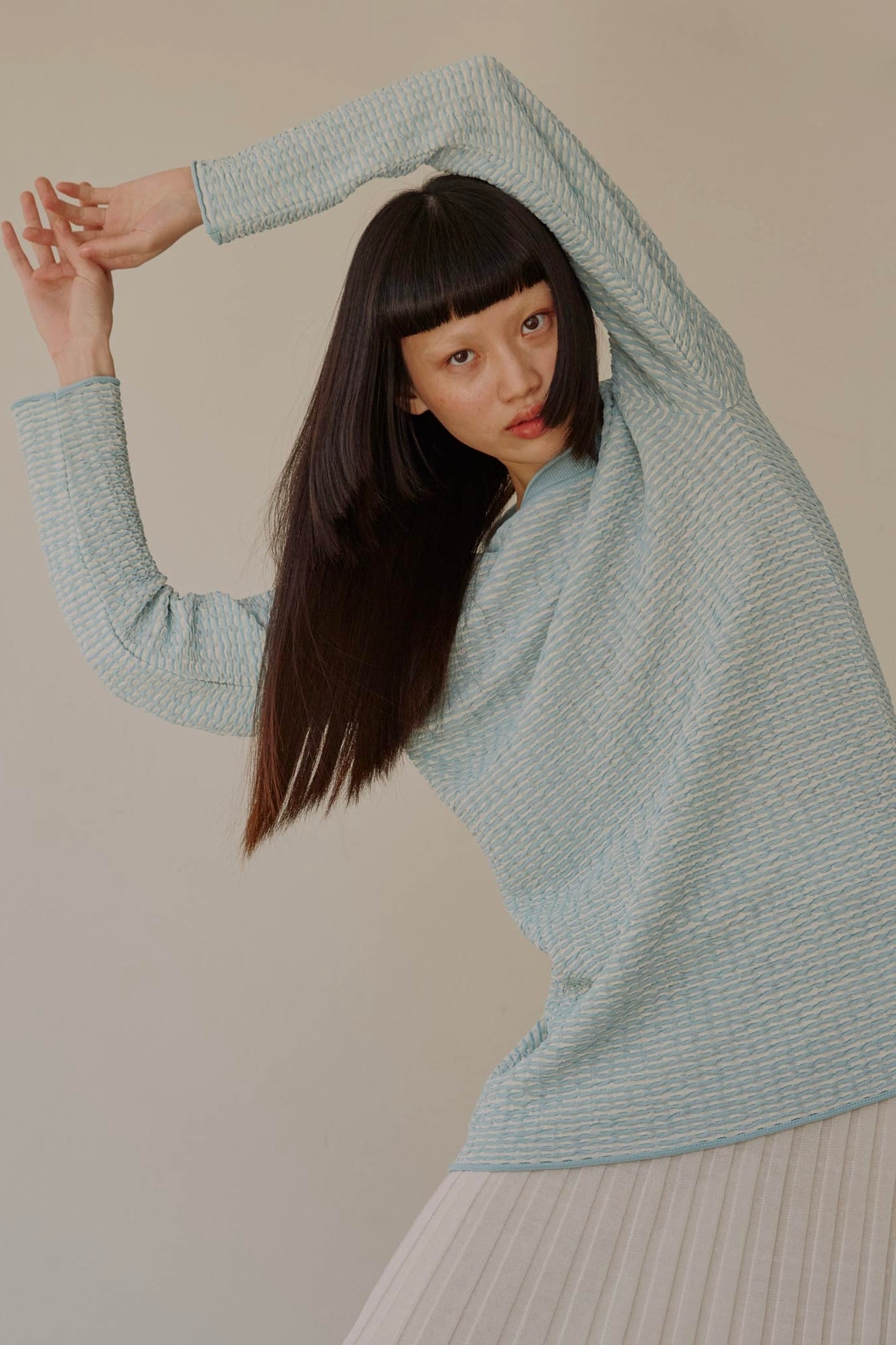 Rus- Kiri Sweater: Light Blue