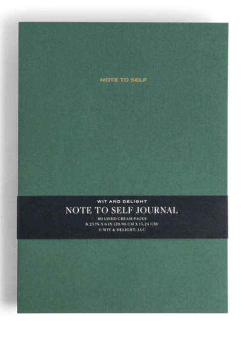 Wit & Delight - Note to Self Journal: Green