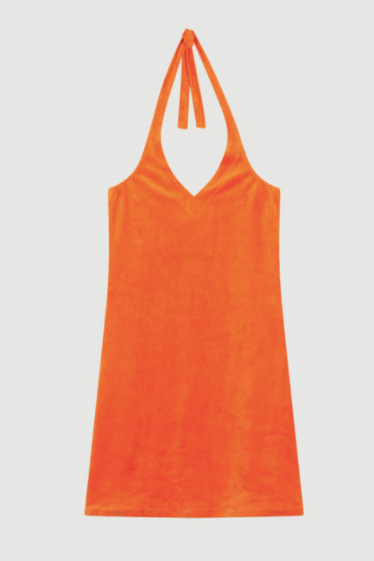 Ma Petite Plage - Patti Dress: Tangerine with Flower