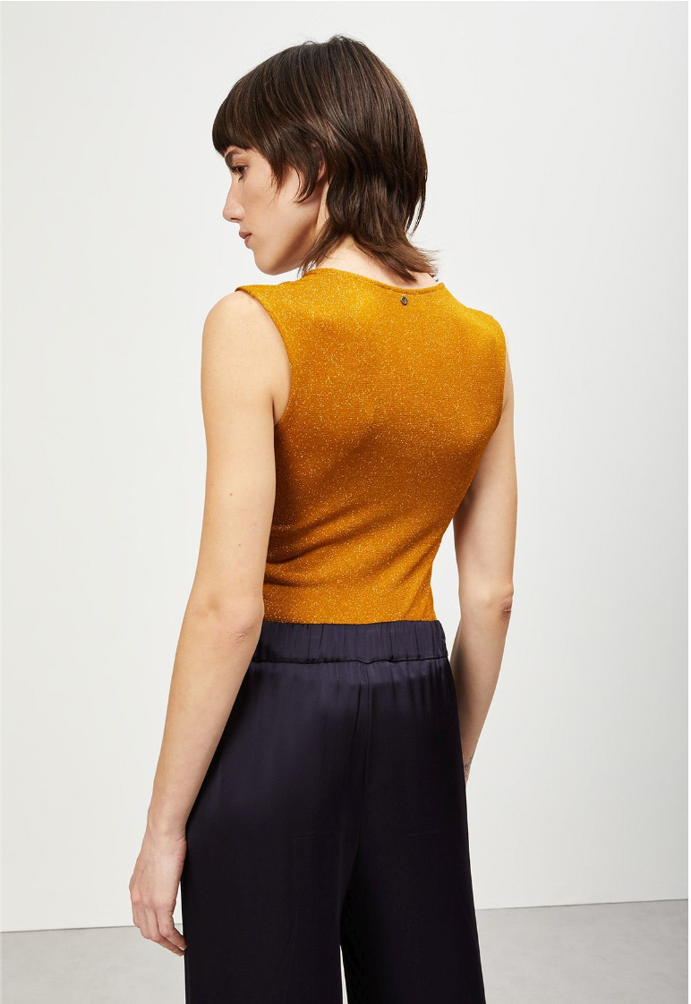 Ottod'ame - Bodysuit: Orange Glitter