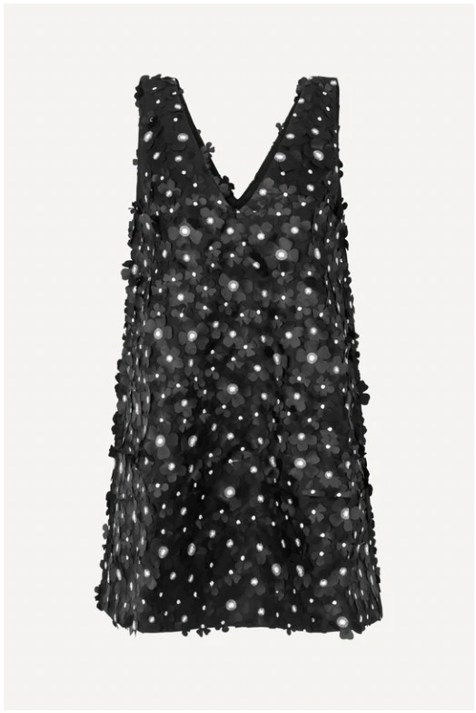 Stine Goya- Elena Dress: Black Blossom