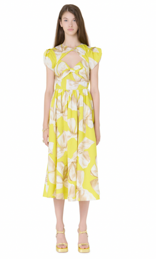 Vivetta - Cutout Dress: Yellow Bows