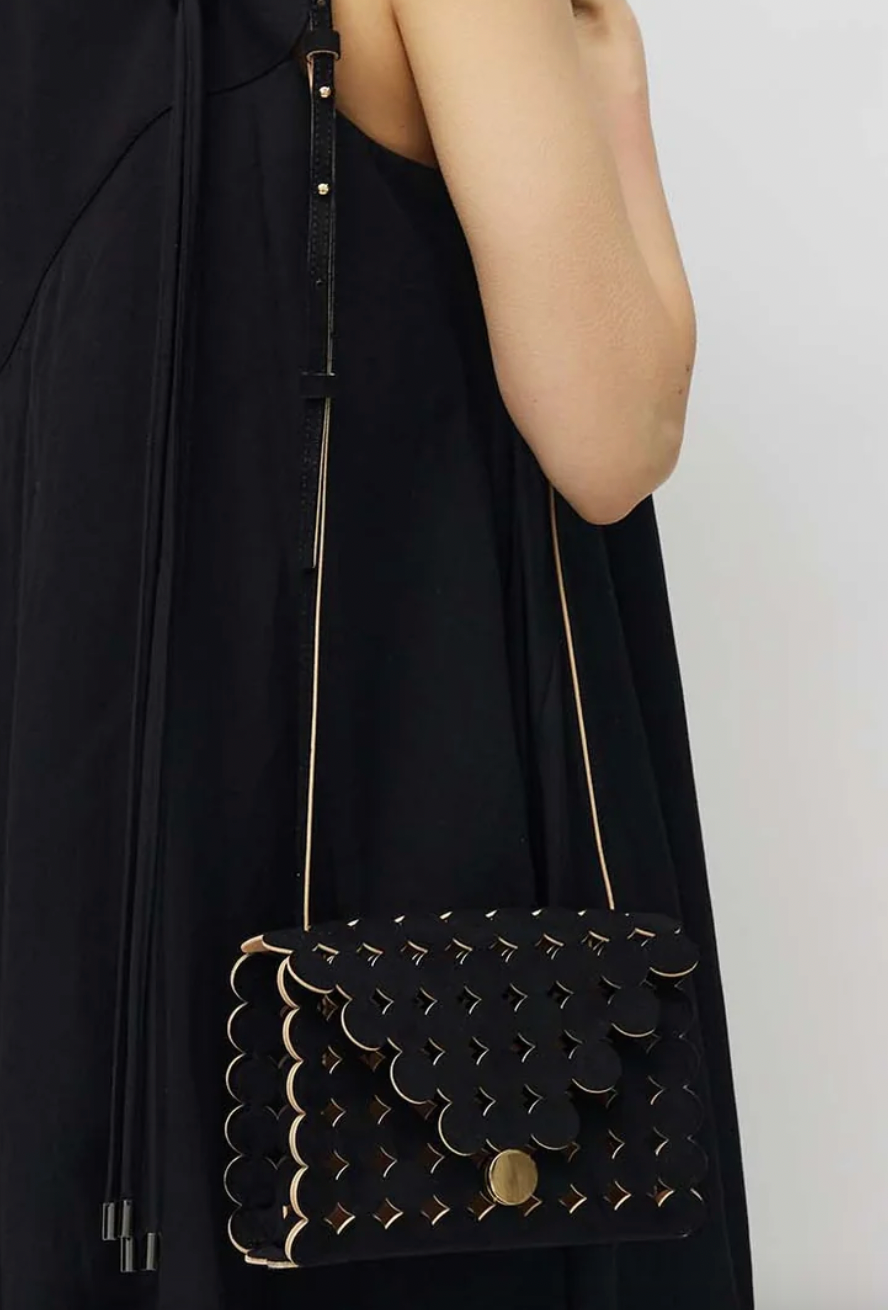 Mary Al Terna - Moon Shoulder Bag: Black