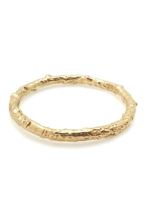 Airy Heights Design - Bermuda Cedar Branch Stacking Ring: 14k Gold