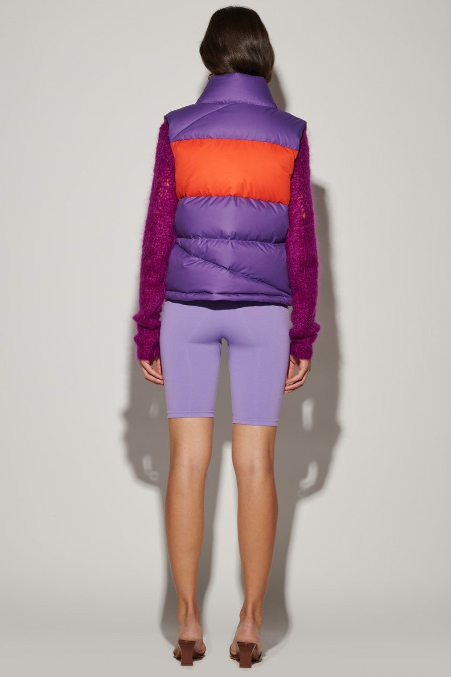 Bacon Clothing - Cloud Ginger Eco RIP Vest: Bicolor Eco Purple/ Eco Orange