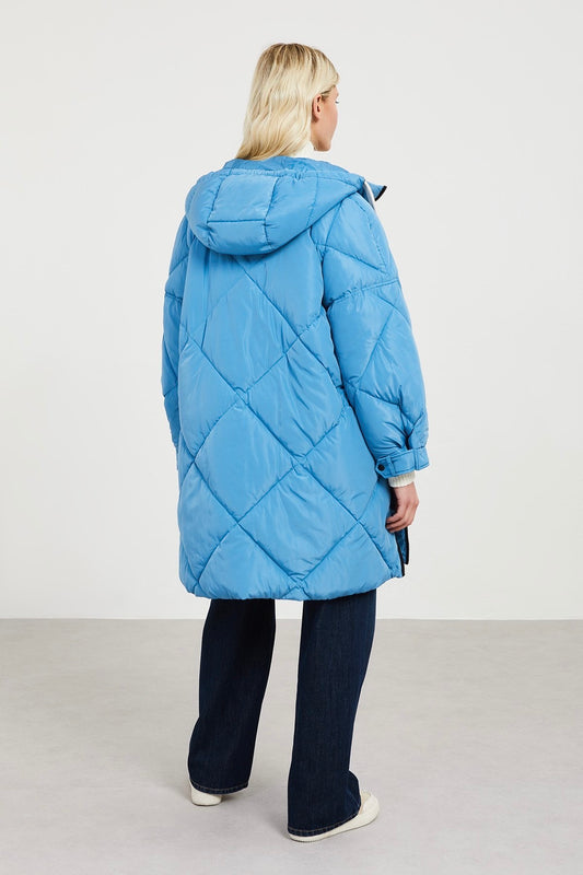 Ottod'ame - Quilted Coat: Sugar Blue