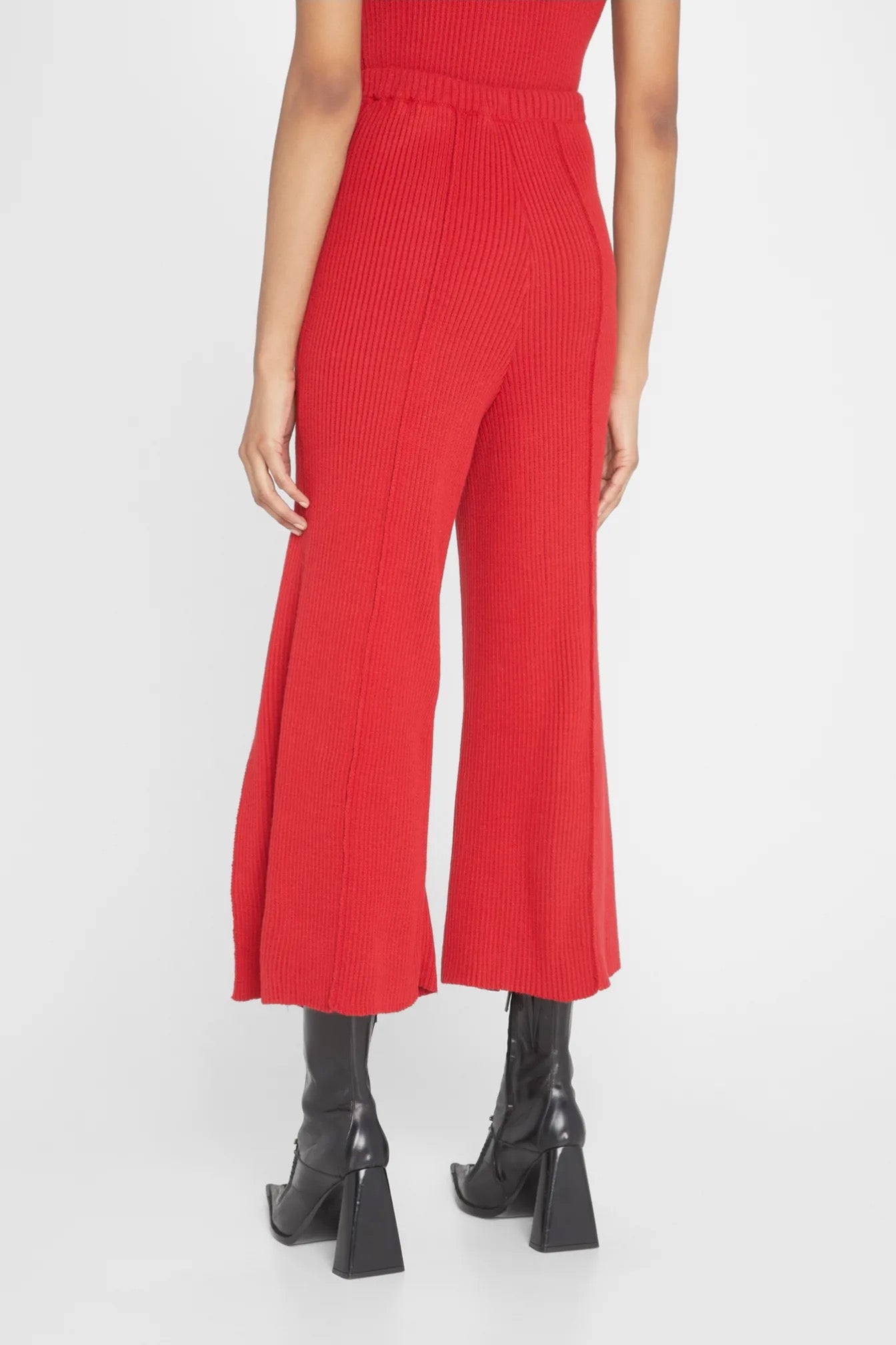 Thebe Magugu- Split Front Trousers: Red