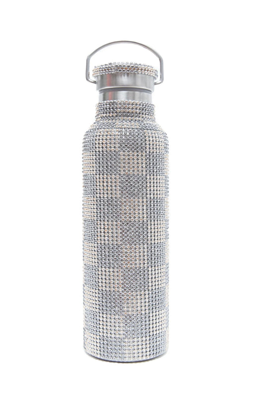 Collina Strada - Rhinestone Water Bottle: Silver and Gold