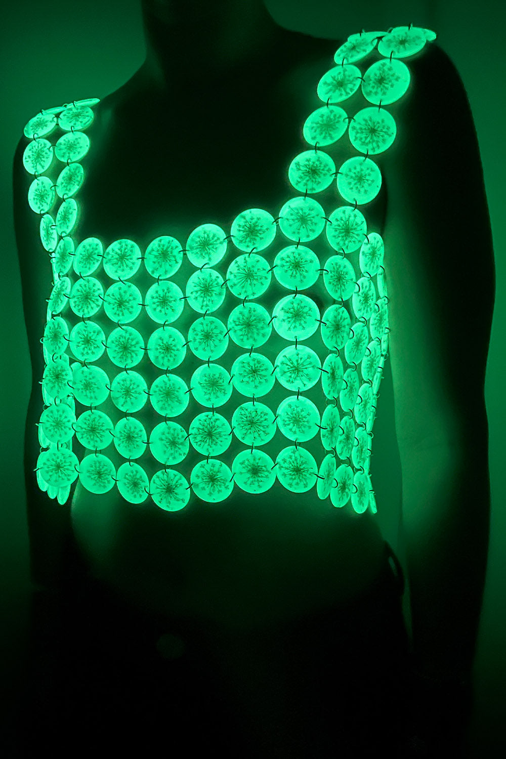 Dauphinette- Glow in the Dark Chainmaille Top