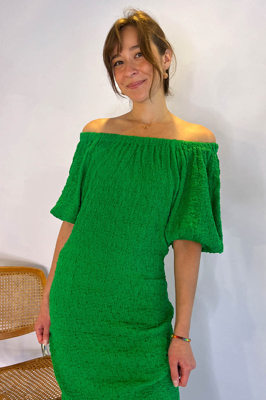 Stine Goya- Nati Dress: Classic Green