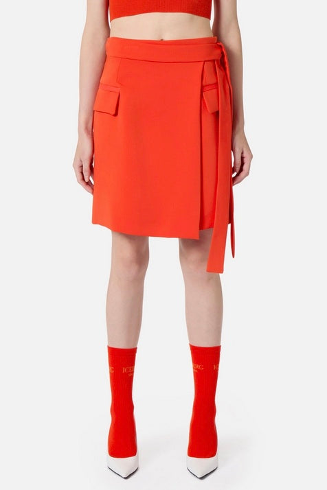 Iceberg - Mini Skirt: Orange