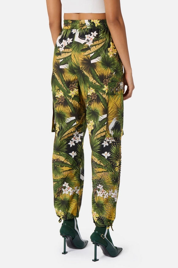 Iceberg - Floral Trouser: Palm Print