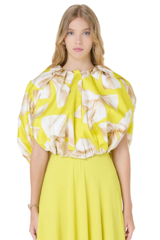 Vivetta - Bow Blouse: Yellow