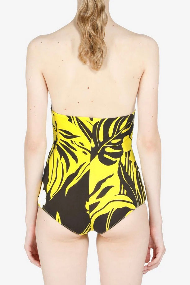 No. 21 - Bathing Suit: Brown & Yellow