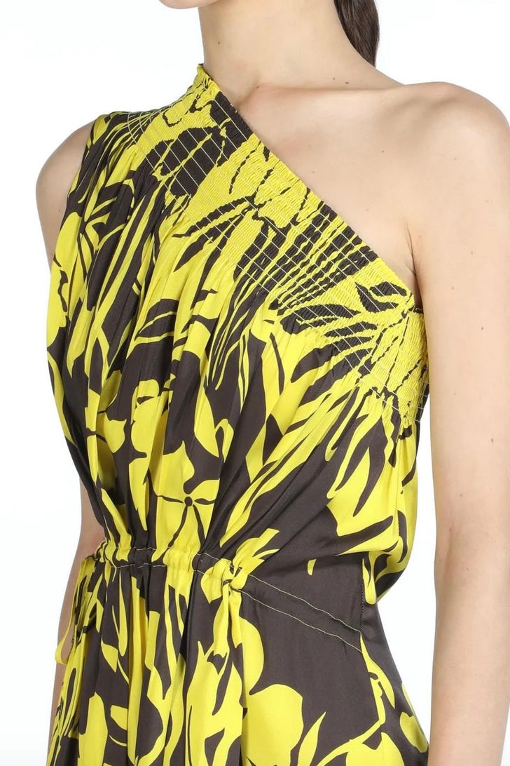 No. 21 - One Shoulder Dress: Flower Print