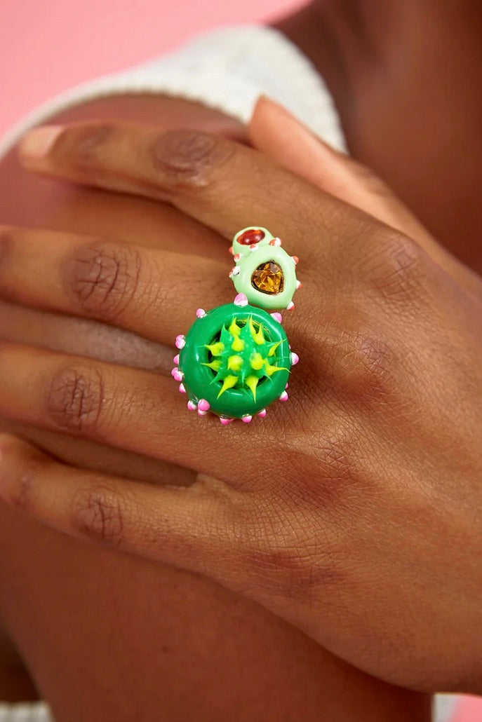 Collina Strada - Candy Pod Ring: Green