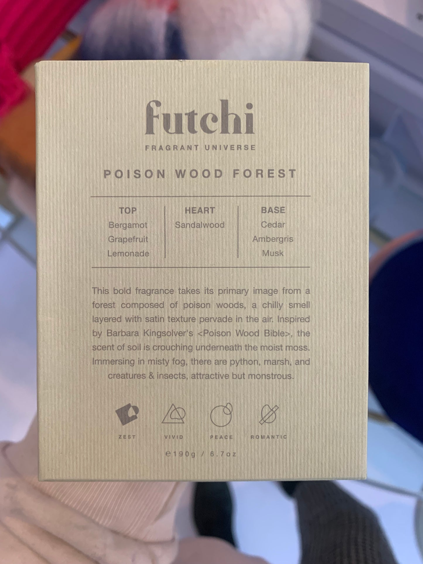 Futchi London - Candle : Poison Wood Forest