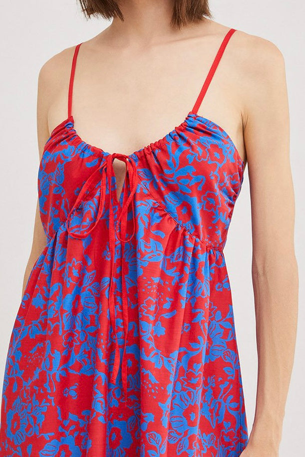 Ottod'ame - Florian Dress: Red and Blue