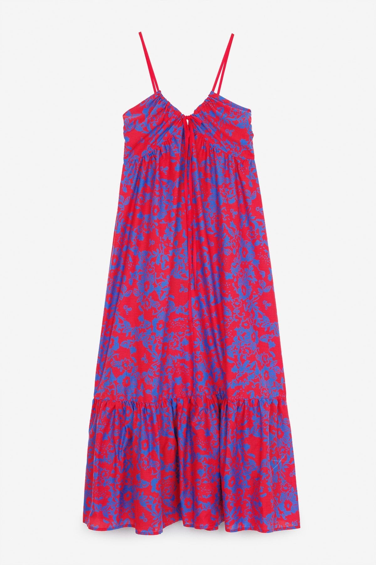 Ottod'ame - Florian Dress: Red and Blue