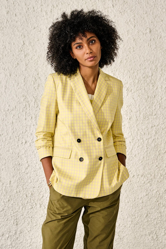 Bellerose - Vivien Blazer: Yellow Check B