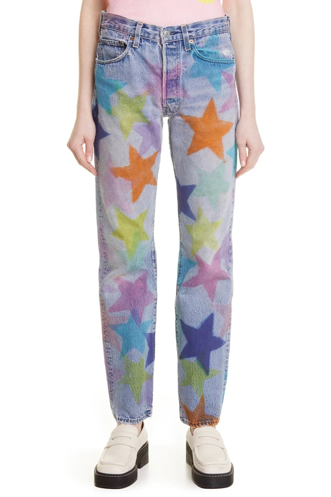 Collina Strada- Levi's 501s Star Jeans: Multi