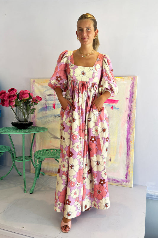 Manoush- Comic Strip Dress: Rose