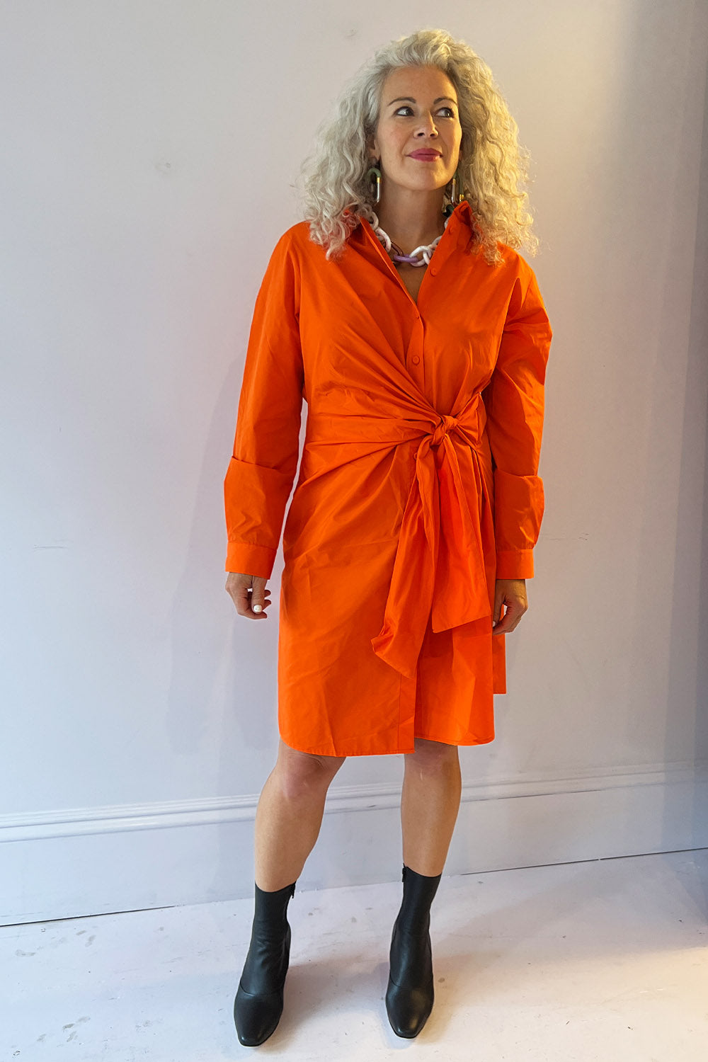 CO|TE- Dana Dress: Orange
