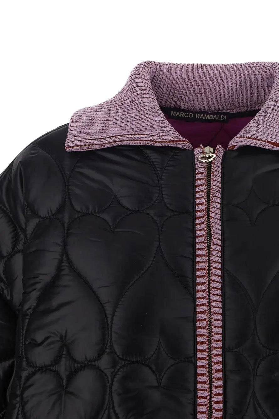 Marco Rambaldi - Quilted Hearts Jacket: Black