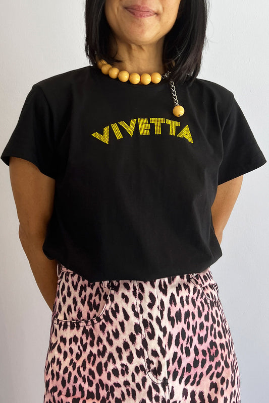 Vivetta -Black Logo Tee