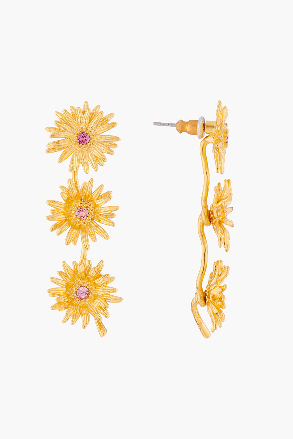 Les Néréides Orange Blossom and Faceted Glass Necklace