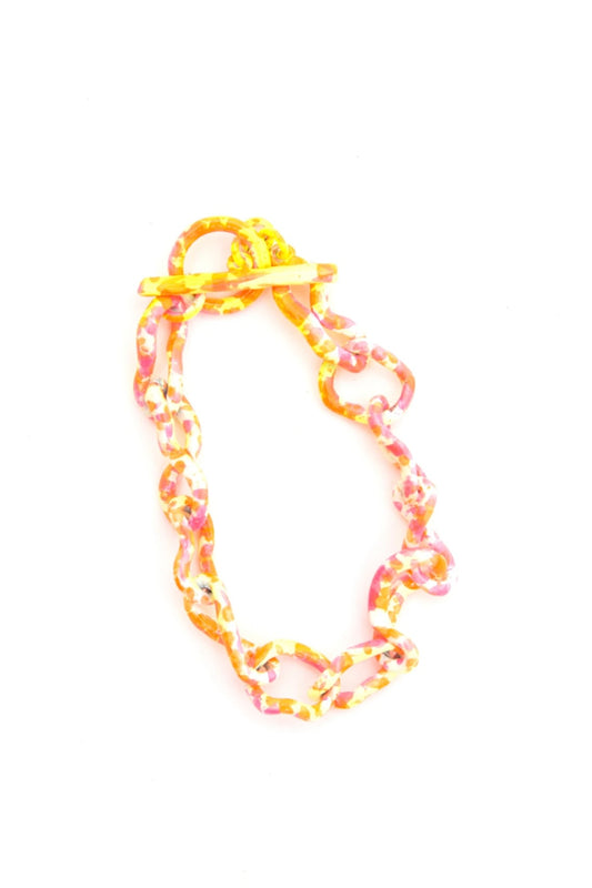 Collina Strada - Crushed Chain Bracelet: Sunrise