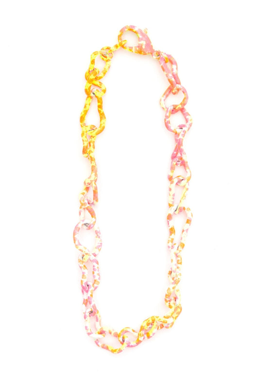 Collina Strada - Crushed Chain Necklace: Sunrise